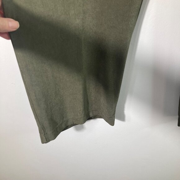 Womens Travelers by Chicos Pants Green L Short Slinky‎ Feel Acetate Spandex - Picture 5 of 12